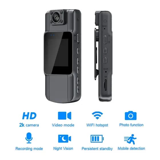 HD WIFI Corpo Câmera Portátil Wearable Gravador De Vídeo Digital Mini Ação Cam Visão Noturna Infravermelha Polícia Peque