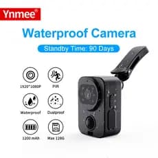 Câmera À Prova D'água Mini Corporal 1080P Bolso Câmeras De Polícia FHD Bateria Longa PIR Gravador De Vídeo Esporte DV Bi