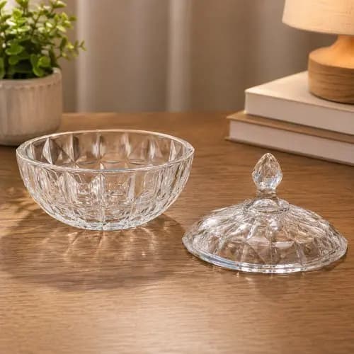 Bomboniere Vidro Luxo Tampa Hermetica Decoracao Mesa 195cm