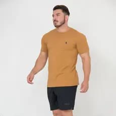 Blusa masculina malha peruana premium algodao gola redonda casual