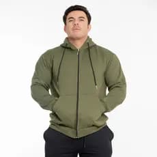 Moletom Masculino Canguru Casaco zíper Com Capuz Blusa de Frio
