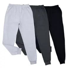 KIT 3 Calça moletom masculina Peluciado Jogger Bolso Com Punho Inverno Academia treino corrida frio