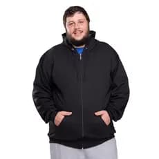Moletom masculino Plus size G1 G2 G3 Canguru Com zíper e Capuz casaco de frio