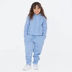 conjunto infantil menina menino roupa infantil blusa de frio capuz calça punho