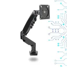 Suporte Monitor F90 Articulado Pistao A Gas Ate 30 Polegadas