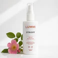 Serum Antiestrias Strioff 100ML Tratamento Cicatriz Redução Previne Tira Estrias Lummi Vegano Regenerador Pele Lisa