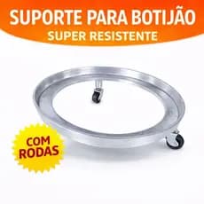 Super Suporte Para Botijão E Vasos De Gás Com Rosas Reforçado Base Móvel Resistente