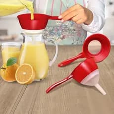 Peneira Coador Funil Rosquear Plastico 2 Em 1