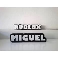 * NOME PERSONALIZADO * Placa Roblox - Transforme Sua Decoração e Festa em uma Aventura Épica