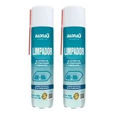 Kit 2 Limpa Ar Condicionado Higienizador Ventilação Radnaq 300ml