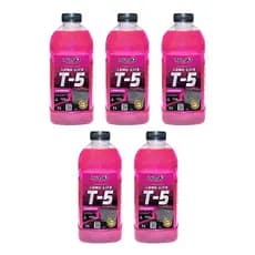 Kit 5 Aditivo Radiador Radnaq T-5 Concentrado Rosa 1 Litro