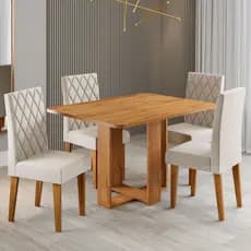 Mesa de Jantar 4 Lugares Afrodite - Viero Móveis