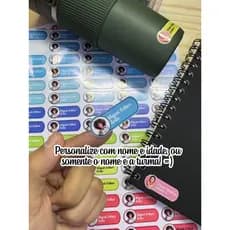 Kit com 160 unidades Etiquetas Escolares Personalizadas COM FOTO / Etiqueta Escolar