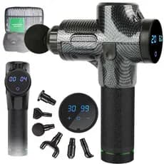 Pistola de Massagem Profissional Elétrica para Liberação Miofascial Semelhante Phoenix 6 Ponteiras de Massagem
