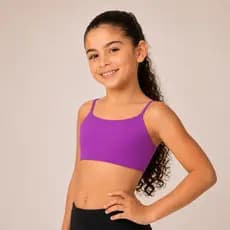 Top Infantil Kids Fitness Escola Suplex Ginástica Alça Fina