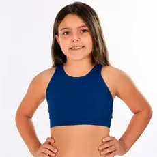 Top Nadador Infantil Fitness Feminino Ginástica Escola Kids Colégio e Esportivo