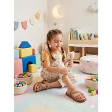 Sandália Infantil Menina Papete Feminina Promoção Confortável e Macia