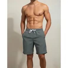 Shorts Tactel com elastano, short masculino lisos Moda Praia, academia piscina, cubes, laser