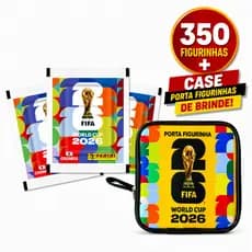 Kit 350 Figurinhas 50 Envelopes Copa Do Mundo 2026 + Case porta figurinha Cortesia