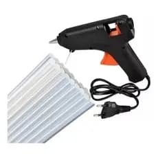 Kit Revolver Pistola Cola Quente Bivolt Com Brinde 6 Bastao 60w/20w