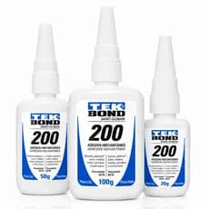 Cola Instantânea Adesivo Multiuso TekBond 200 – Alta Viscosidade para Artesanato (Vários Tamanhos)