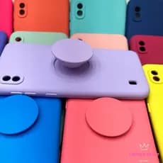 Capinha Silicone com Suporte para Celular/ Samsung Capa case Colorida A10 A10S A22（4G） A33（4G） A20 A30