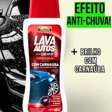 Shampoo Automotivo C/ Cera Liquida Carnaúba 500ml Brilho Espelhado Proteção Da Pintura