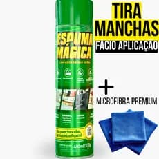 Espuma Mágica Proauto Limpeza Instantânea A Seco 400ml - Spray Poderoso