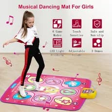 Brinquedos De Menina Brinquedo Menino Tapete para dançar Tapete De Dança Eletrônico Musical Play Mats Brinquedos De Menina Pink Dance Pad Antiderrapante Dançando Jogo Brinquedo Com 5 Modos De Presentes De Aniversário Novo
