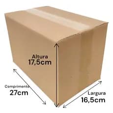 Caixa De Papelão 25un 27x16x17cm Embalagem Para Envios