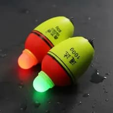 Kit 2 Boias de Pesca Noturna Flutuador LED Eletrônico De Pesca 80g e 100g pescaria