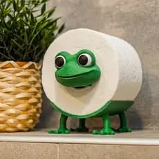 Suporte Porta Papel Higiênico Sapo Criativo Luxo - Decorativo Banheiro Diversas Cores - Porta Papel