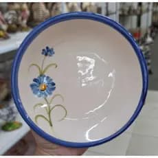 Pratos de Sobremesa Cerâmica Artesanal Louça Decorativa Mesa Posta Cozinha