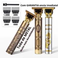 Maquina de barbear  corte de cabelo, sem fio, ideal para acabamento, portátil e de uso profissional.