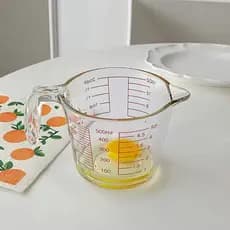 Jarra Medidora De Vidro Com Alça Resistente Graduada  500ml