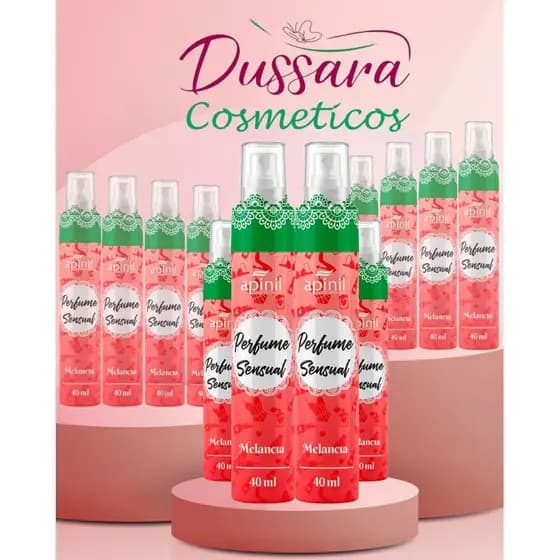 Kit 12 Perfume Spray Perfumado Melancia  Evita Odor Apinil -  Distribuidora