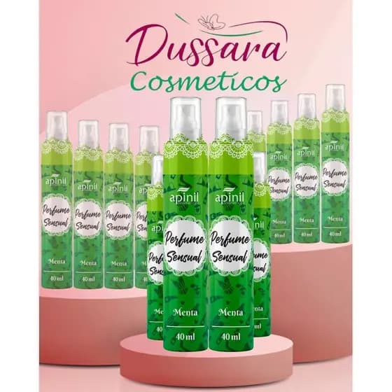 Kit 12 Perfume Spray Perfumado Menta  Evita Odor Apinil -  Distribuidora