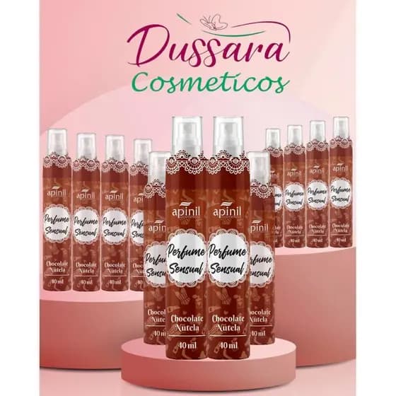 Kit 12 Perfume Spray Perfumado chocolate com Nutella  Evita Odor Apinil -  Distribuidora