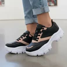 TENIS FEMININO ADULTO CHUNKY COLLOR PLATAFORMA CONFORTAVEL ENVIO IMEDIATO PROMOÇÃO 2024 estilosa