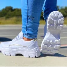 TENIS ADULTO PLATAFORMA FEMININO SOLA TRATORADA CONFORTAVEL PROMOÇÃO 2024 confortável