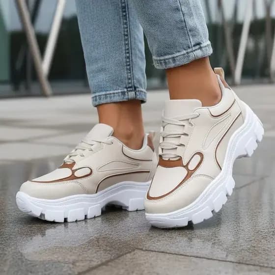 Tênis Tratorado Plataforma Feminino Sneaker Qualidade Conforto Estilo
