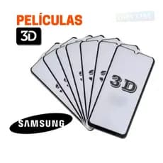 Películas de Vidro 3D para Celulares Samsung Proteção para Smartphones [Enricel]