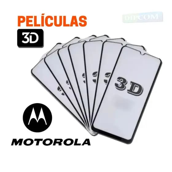 Películas de Vidro 3D para Celulares Motorola Proteção de Tela para Smartphones [Enricel]