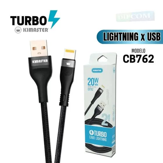 Cabo Lightning x Usb Turbo 27W 5A iPhone iPad 2 Metros Original Kimaster CB762