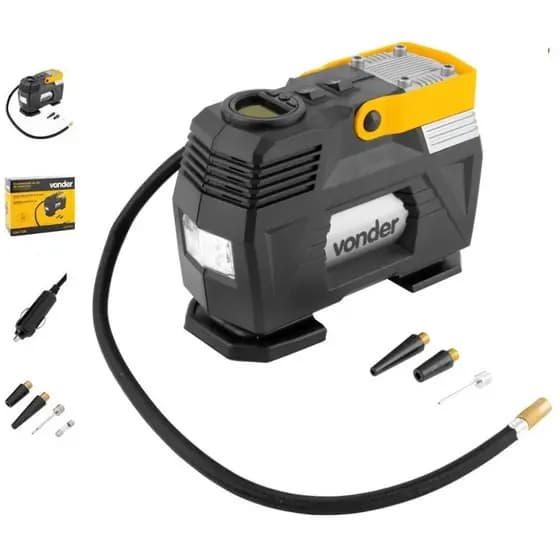 Compressor De Ar Mini Elétrico Portátil Vonder 120w 12v