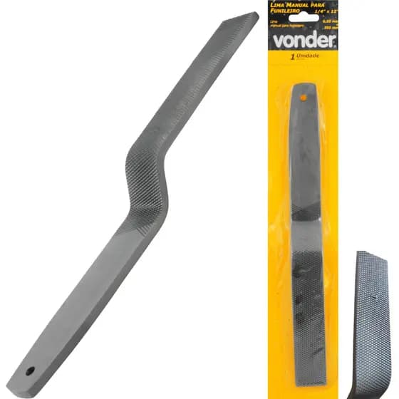 Lima manual chata Rebatedeira  para funileiro 1/4" x 12" VONDER