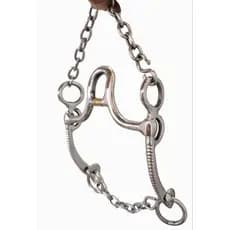 bridea bridão cavalo bocal baixo vaquejada inox com salivandor em bronze