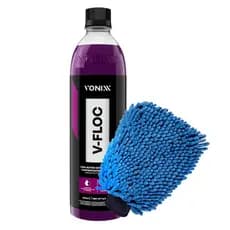 Shampoo Automotivo Neutro Concentrado Automotivo V-Floc Vonixx Lava Autos 500ml + Luva Microfibra