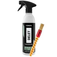 Kit Delet Vonixx Limpador De Pneus Plásticos Borrachas Farol + Pincel Detalhamento