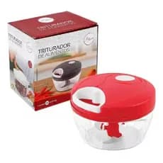Processador Triturador de 500ML/ Grande de alimentos manual 3 Laminas - ORIGINAL